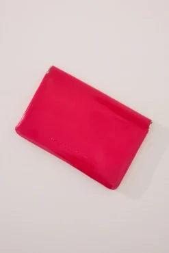 Mini monedero charol naranja