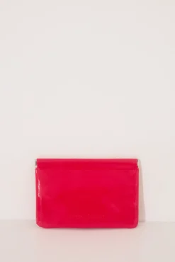 Mini monedero charol naranja