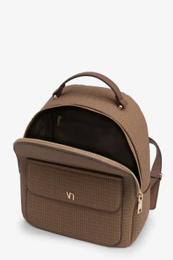Mochila efecto cuero con textura