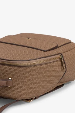Mochila efecto cuero con textura