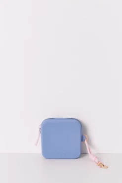 Monedero azul rosa