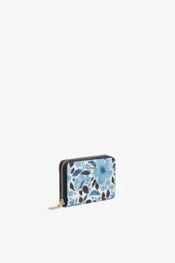 Monedero con estampado floral