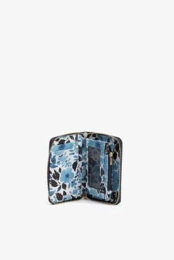 Monedero con estampado floral