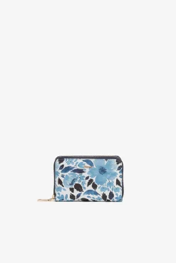 Monedero con estampado floral