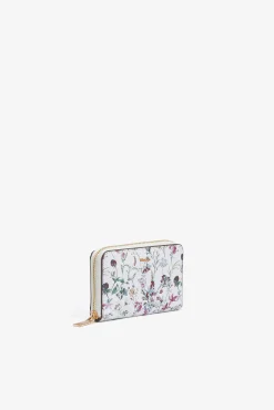 Monedero con estampado floral