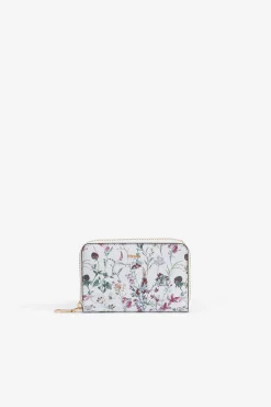Monedero con estampado floral