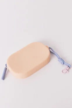 Monedero estampado blanco