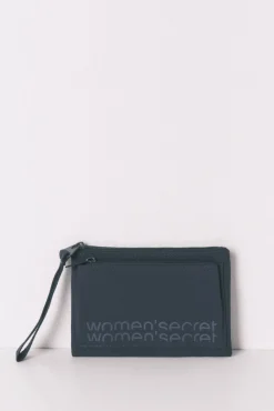 Monedero mini nylon azul