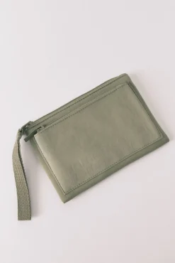 Monedero mini nylon verde
