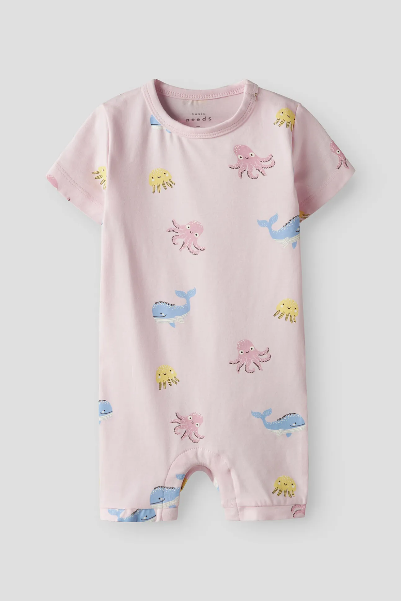 Mono de manga corta con algodón orgánico estampado