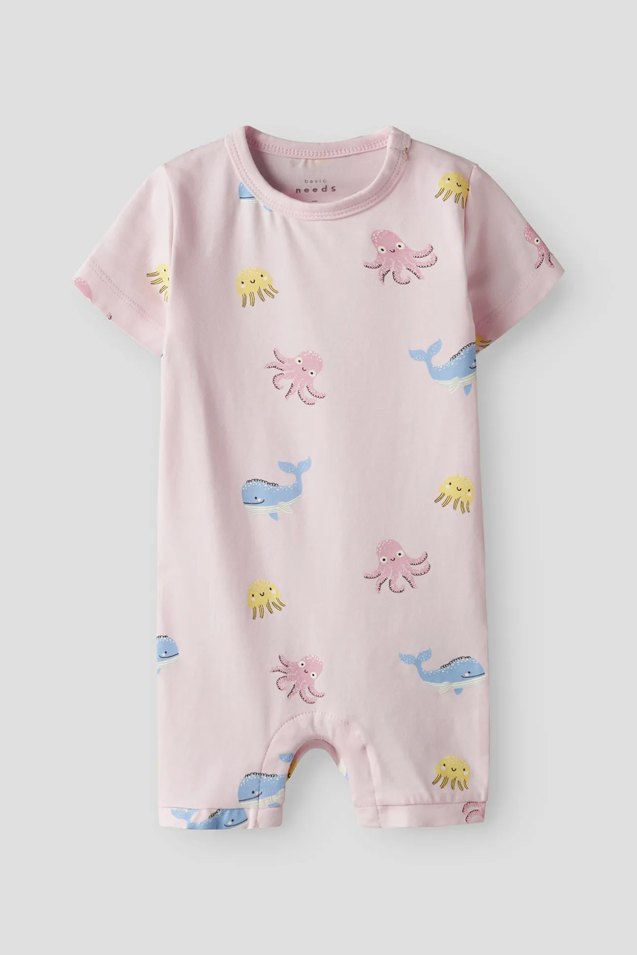 Mono de manga corta con algodón orgánico estampado