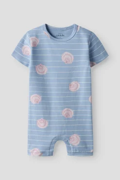 Mono de manga corta con algodón orgánico estampado