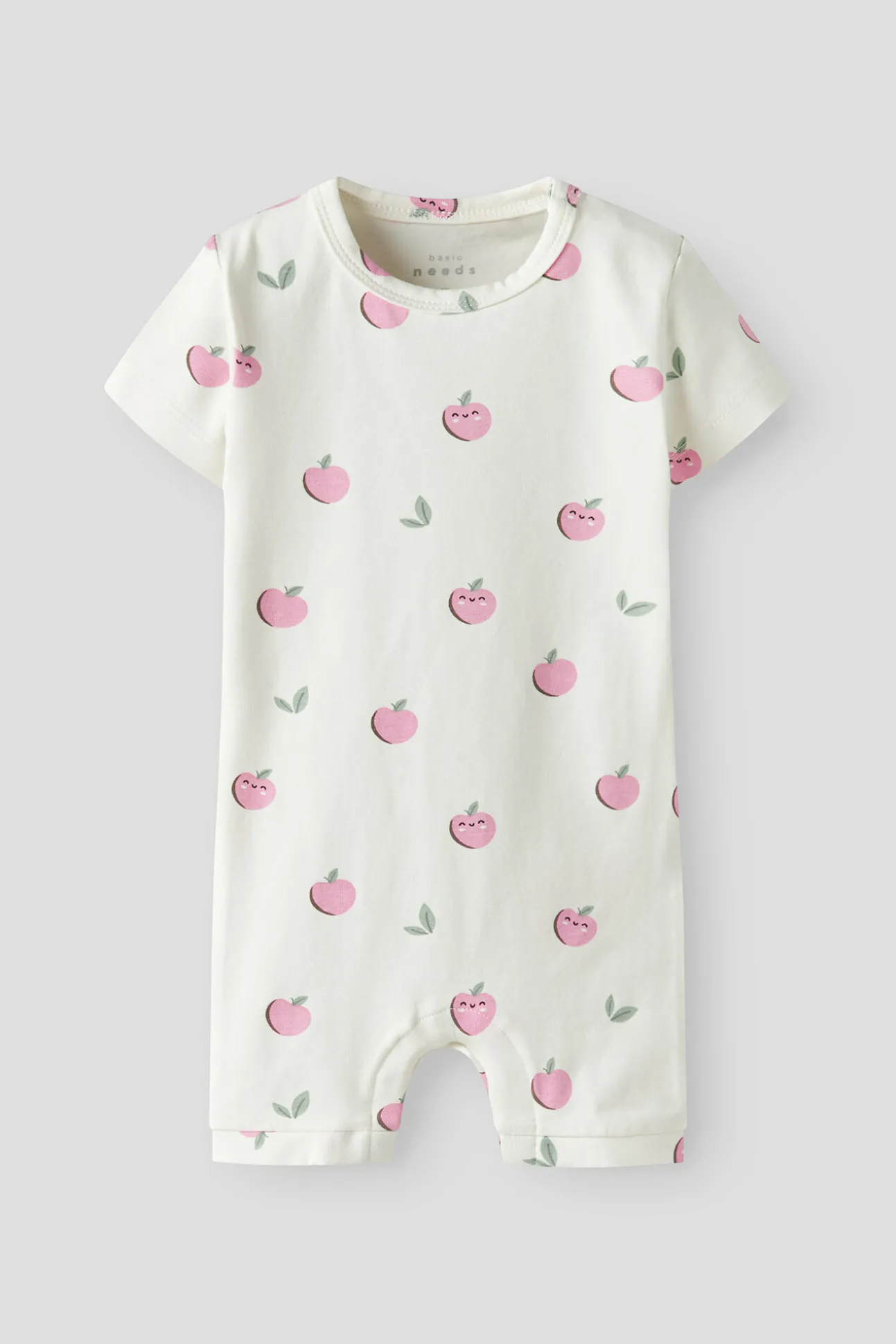 Mono de manga corta con algodón orgánico estampado