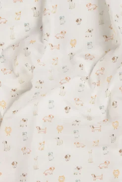 Muselina gasa algodón perritos
