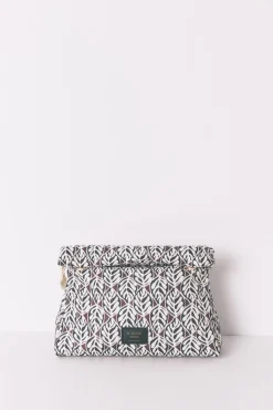 Neceser grande acolchado print hojas