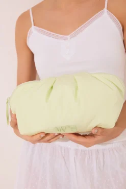 Neceser grande nube nylon verde lima