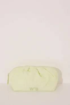 Neceser grande nube nylon verde lima