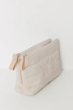 Neceser mediano acolchado gris