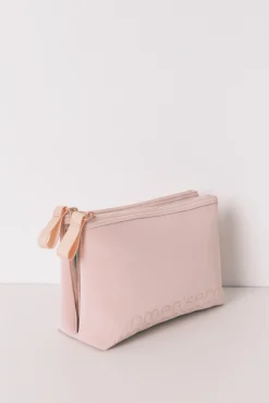 Neceser mediano rubber rosa