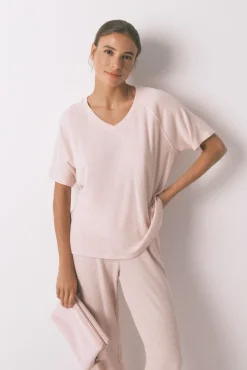 Neceser mediano rubber rosa