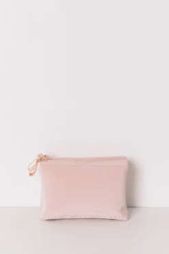 Neceser mediano rubber rosa