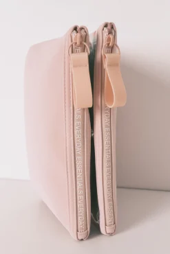 Neceser mediano rubber rosa