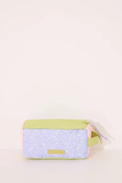Neceser pequeño estuche hojas multicolor