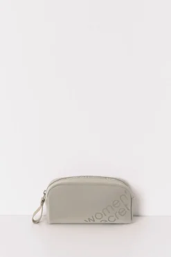 Neceser pequeño rubber kaki metalizado