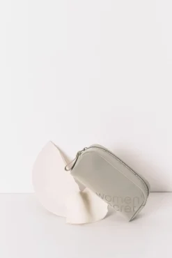 Neceser pequeño rubber kaki metalizado