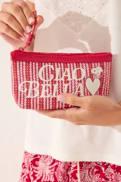Neceser pequeño Snoopy rafia