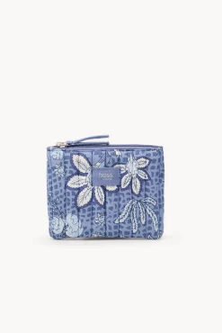 Nicole. Cartera de algodón estampada