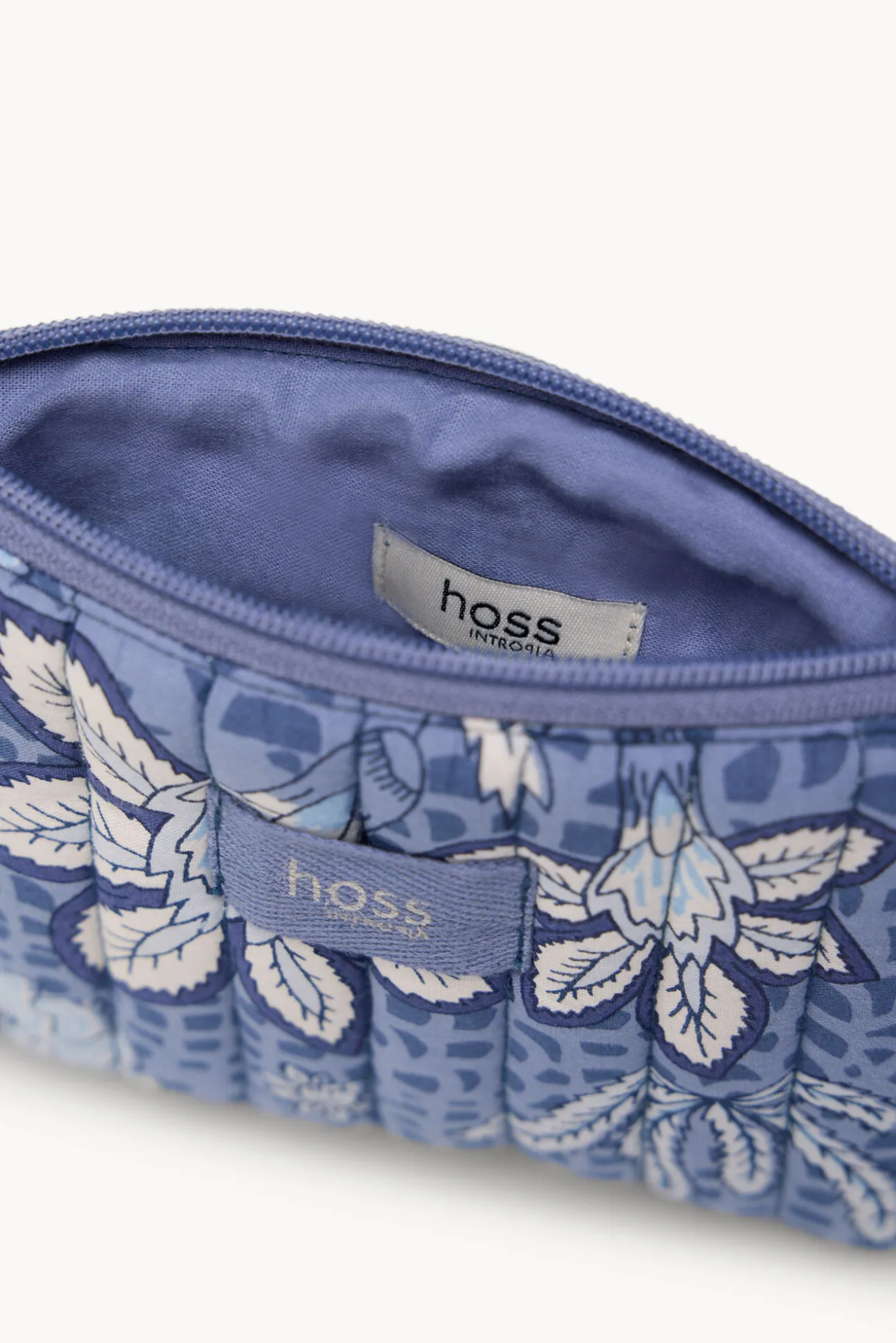 Nicole. Cartera de algodón estampada