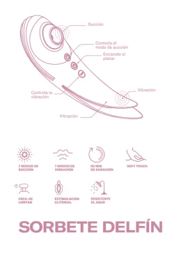 OOOH SORBETE DELFIN - succionador vibrador