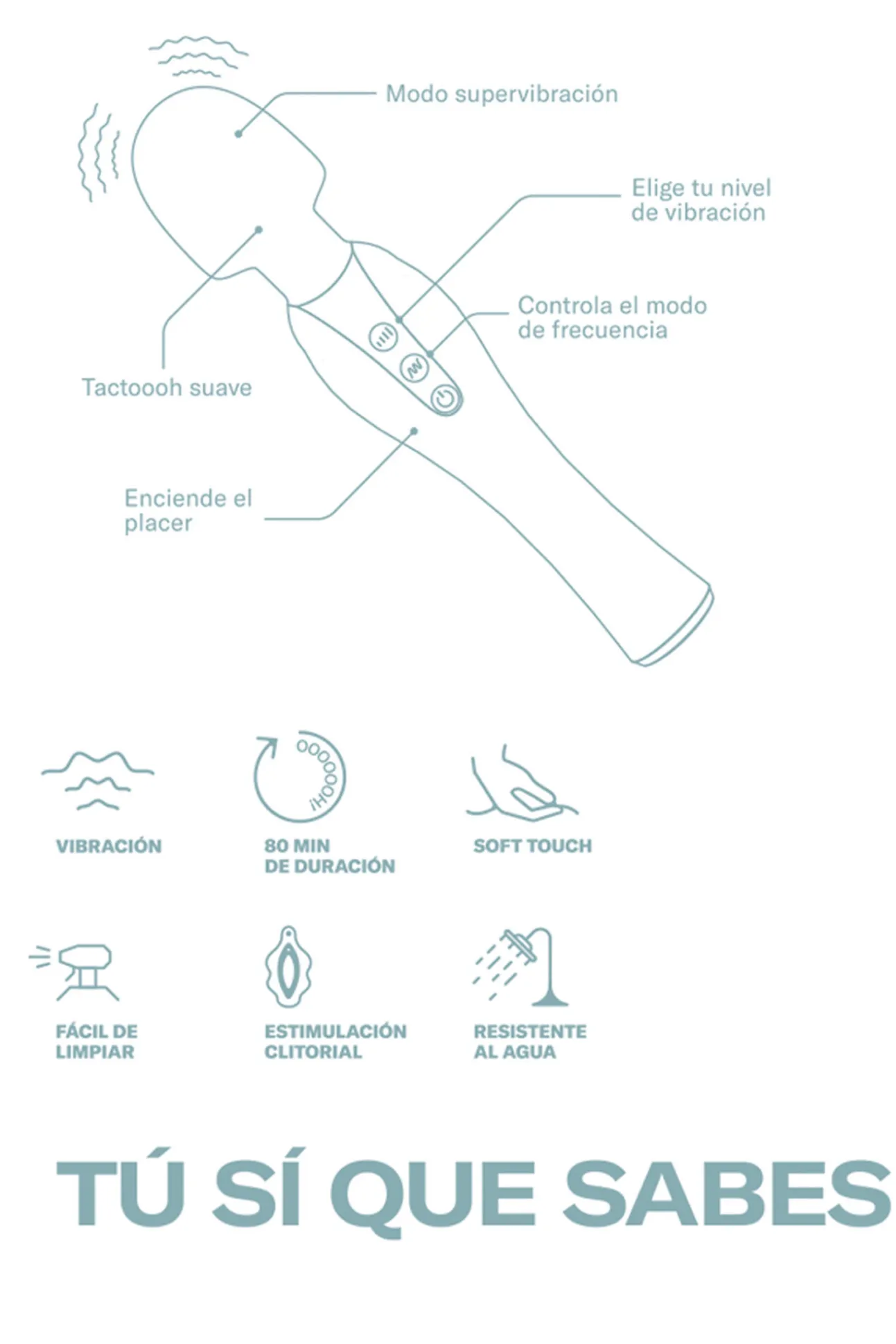 OOOH TU SI QUE SABES AZUL - vibrador