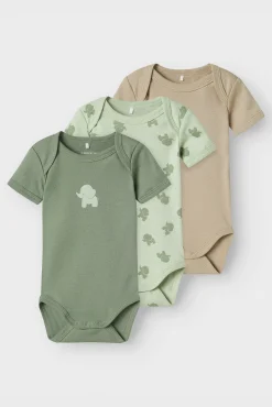 Pack 3 bodies bebé niño elefantes