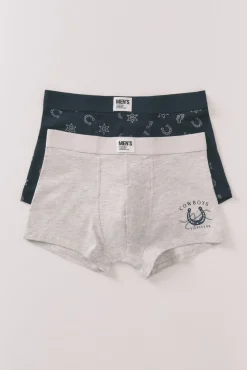 Pack 2 boxers country azul