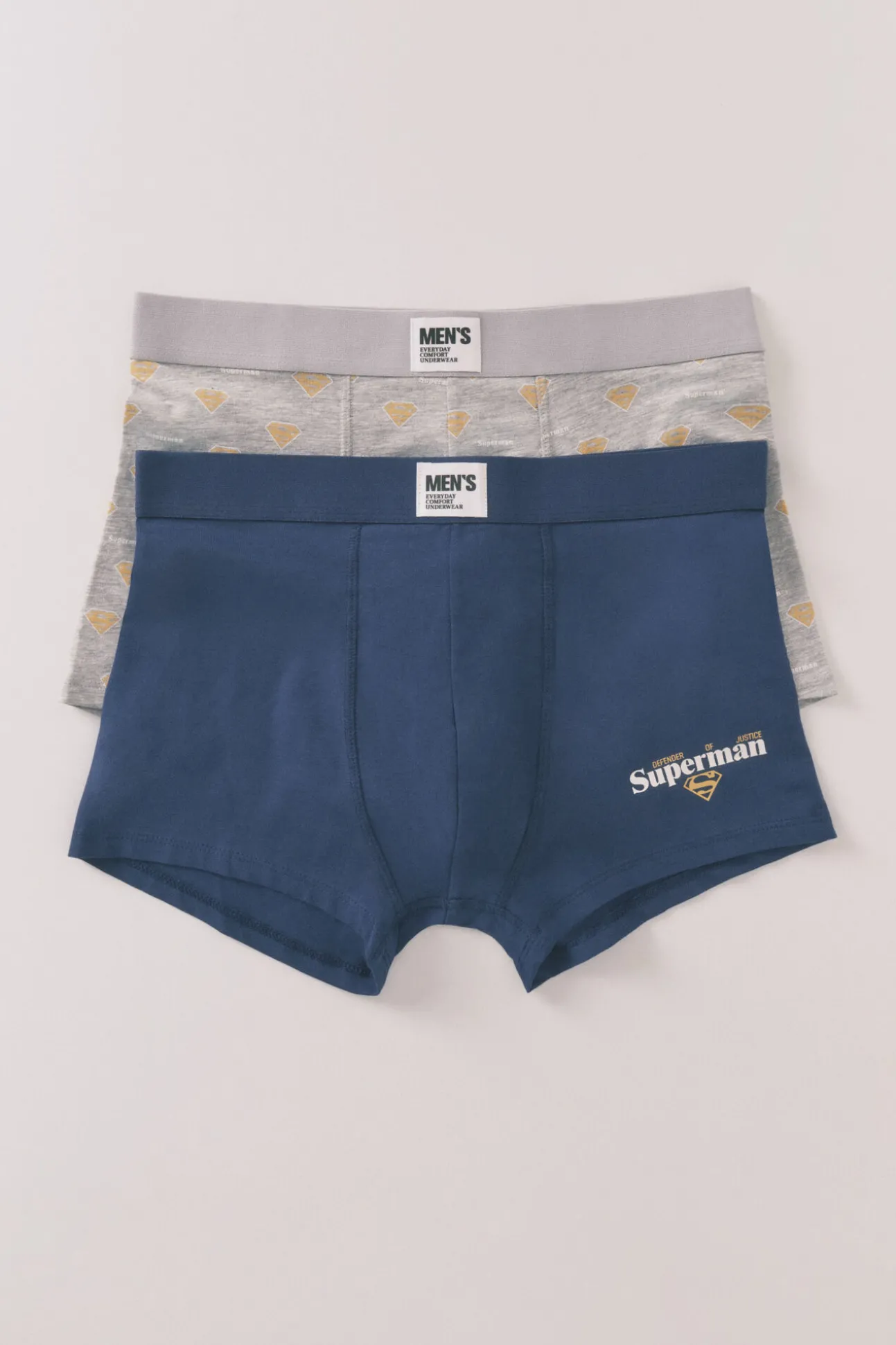 Pack 2 boxers Superman gris