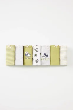 Pack 7 bragas anchas algodón estampado Mickey Mouse