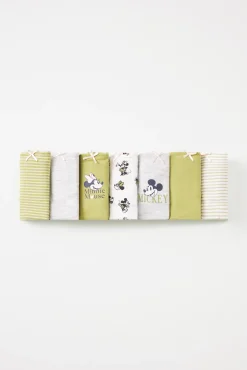 Pack 7 bragas anchas algodón estampado Mickey Mouse