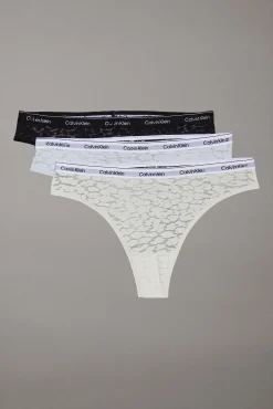 Pack 3 bragas brasileñas logo Calvin Klein