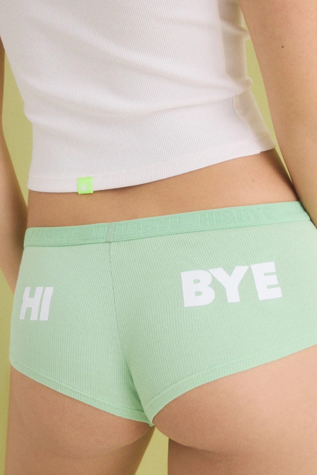 Pack 2 bragas bóxer blanco, verde