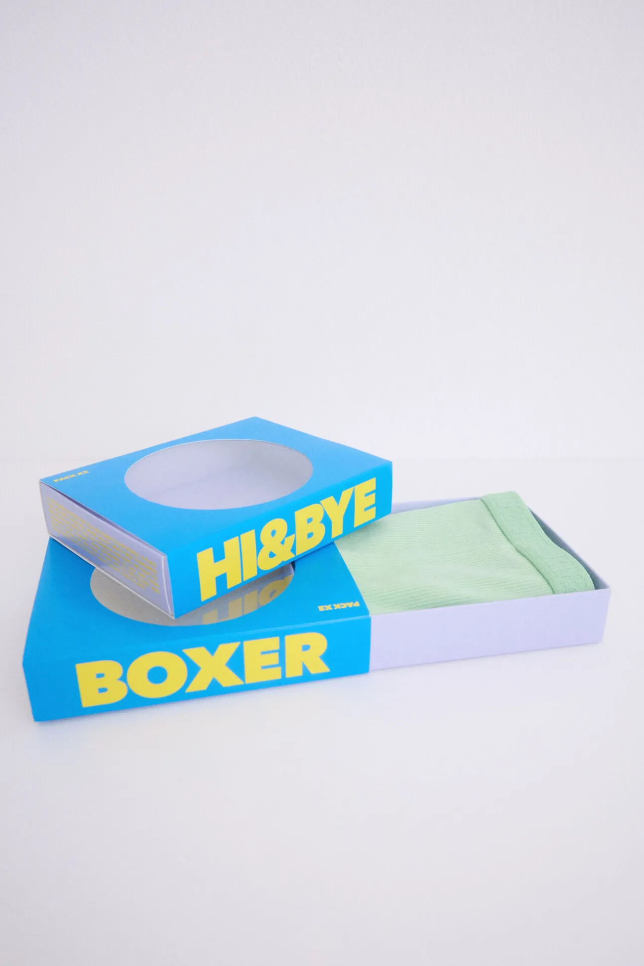 Pack 2 bragas bóxer blanco, verde