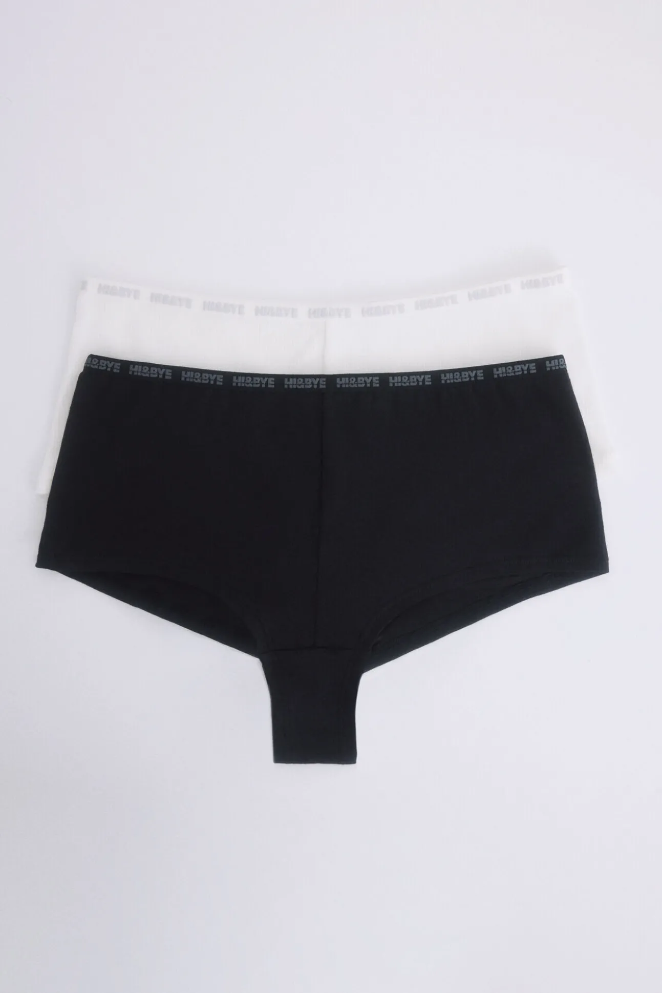 Pack 2 bragas bóxer negro, blanco