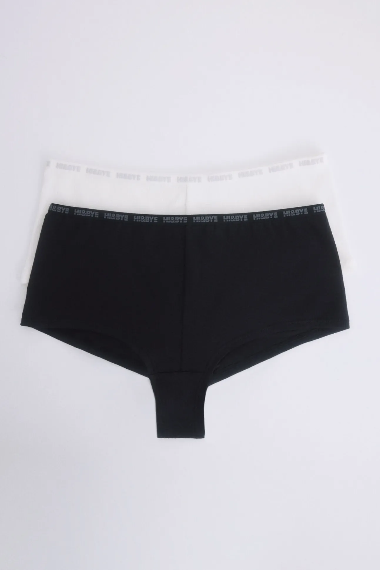 Pack 2 bragas bóxer negro, blanco