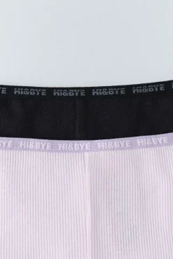 Pack 2 bragas bóxer negro, rosa