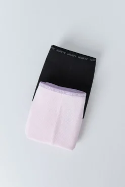 Pack 2 bragas bóxer negro, rosa