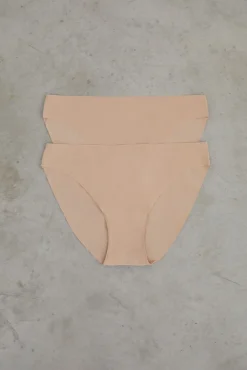 Pack 2 bragas clásicas nude laser cut