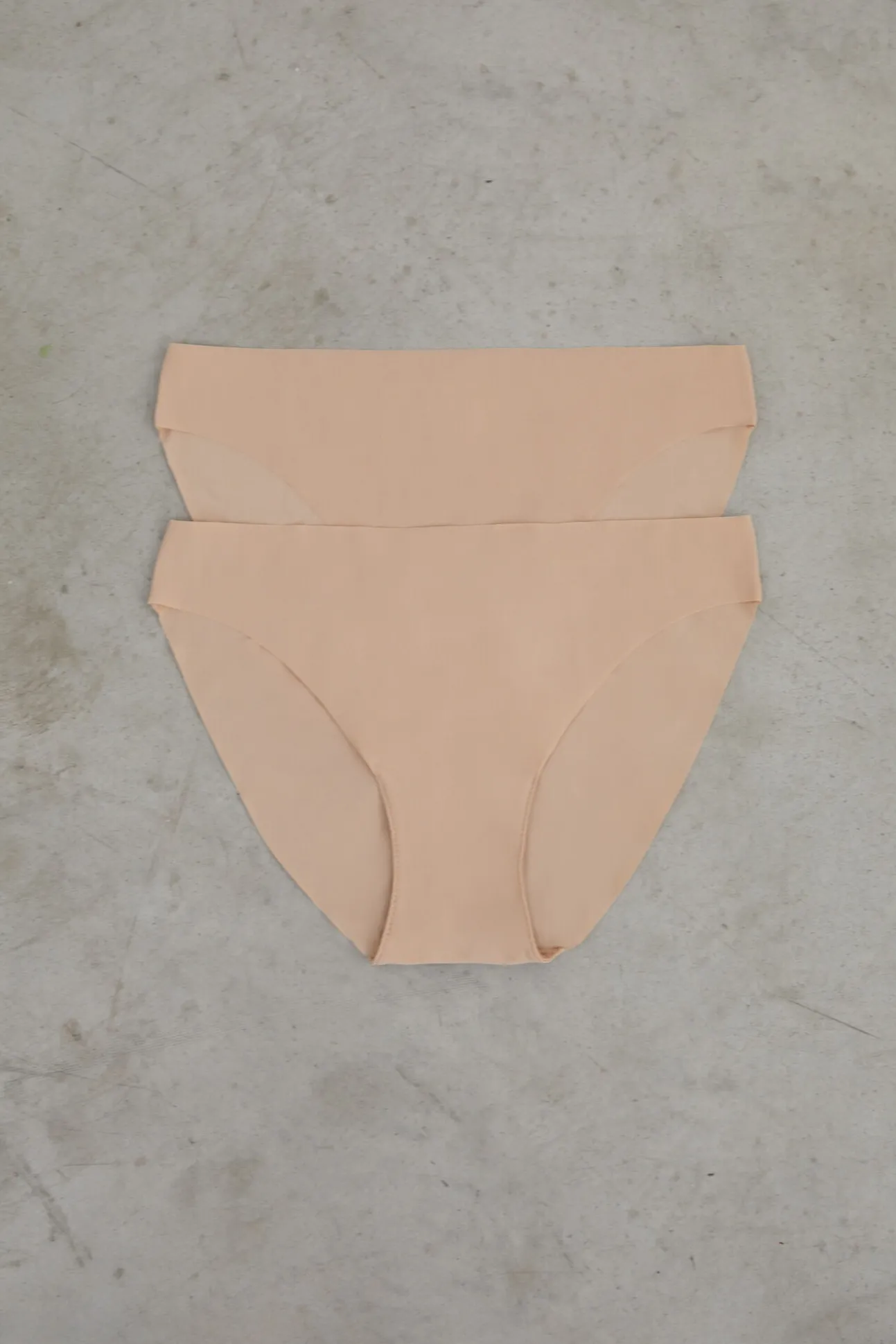 Pack 2 bragas clásicas nude laser cut