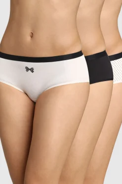 Pack 3 bragas culotte Pockets Coton