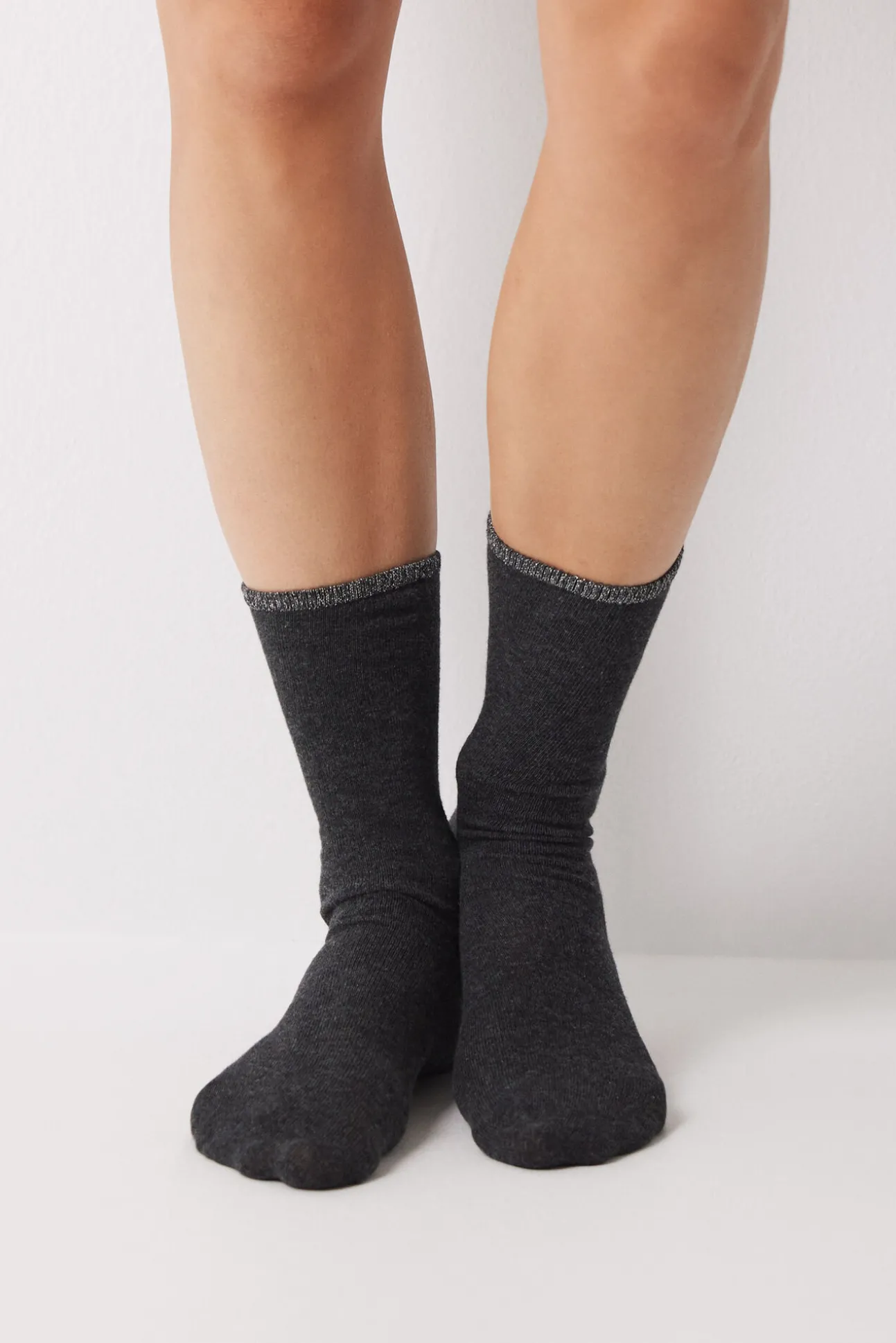 Pack 3 calcetines altos grises